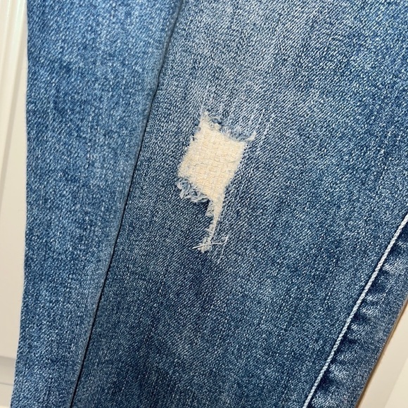 Kenneth Cole New York jeans Jess crop flare cute Raw step hem size 14 - Picture 4 of 12